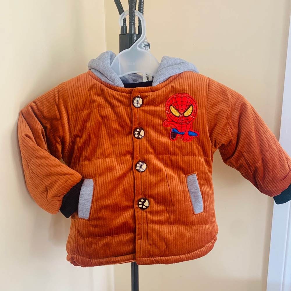 Spider-man Theme Hoodie For 1-2 Year Boy